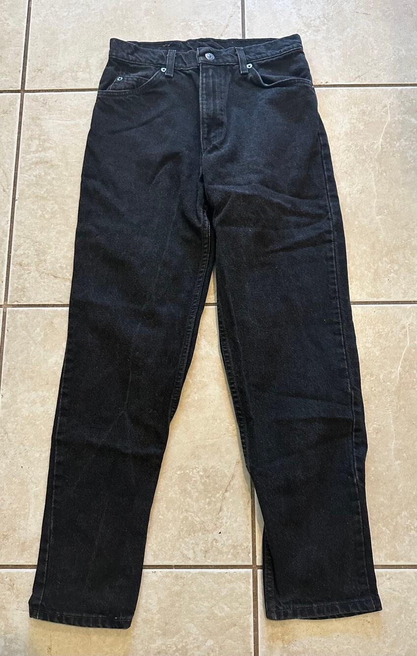 Vintage Levi's 550 Relaxed Fit Men's Size 30x30 Black Denim Tapered Leg USA Made